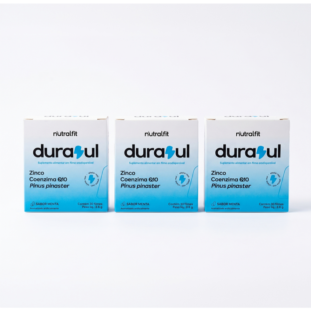 Kit 3x Durazul 30 Sachês - Suplemento em filme orodispersível - Nutralfit