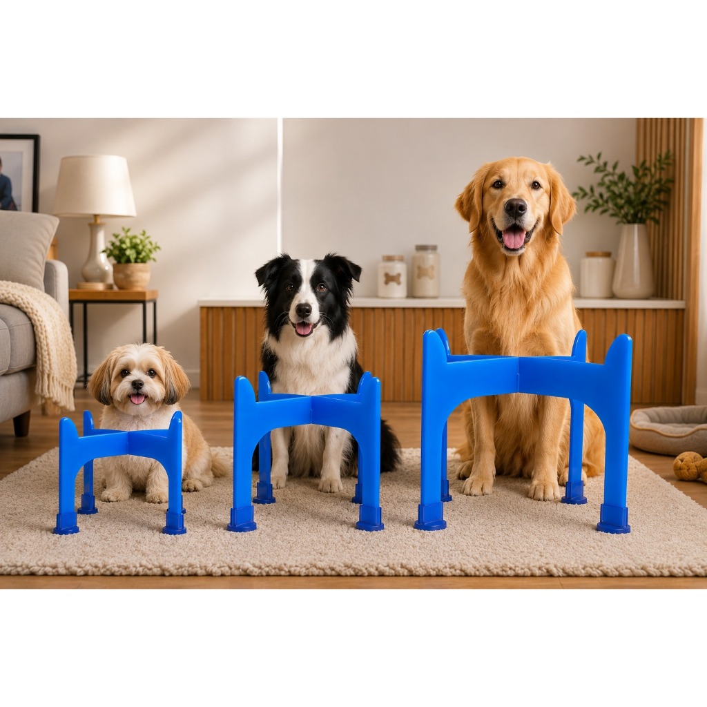 Suporte Elevado para Comedouros e Bebedouros para Cachorros e Gatos P, M e G Color