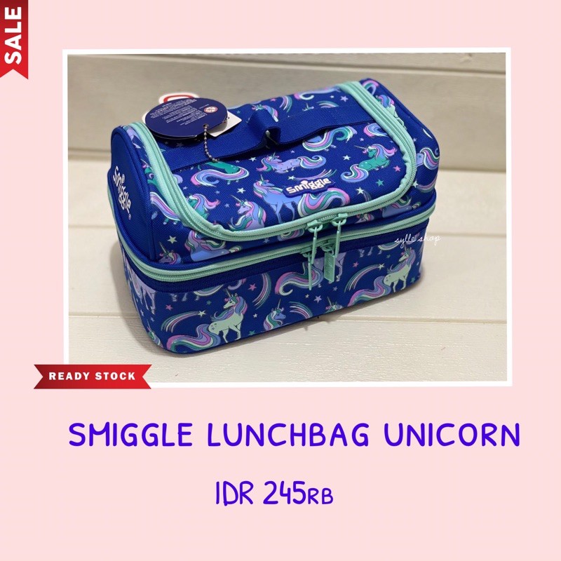 Smiggle Doubledeck Lunchbag Good Vibe Unicorn Smiggle Lunch Bag Shopee Singapore