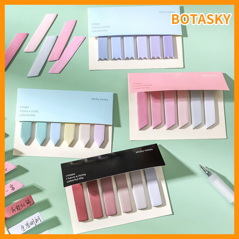 Combination Postit Notes Set 20/pcs*6 Stationery Postit Notes Bookmarks Color Postit Notes