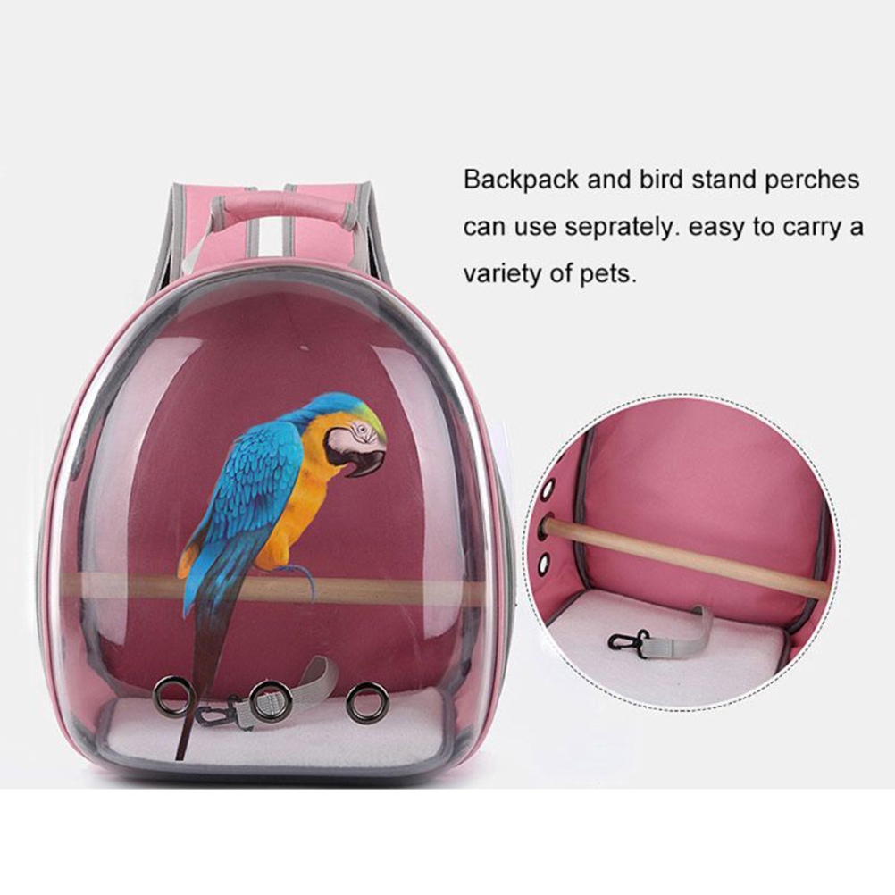Pet Parrot Carrier Bird Travel Bag Space Capsule Transparent Backpack  Breathable | Shopee Singapore
