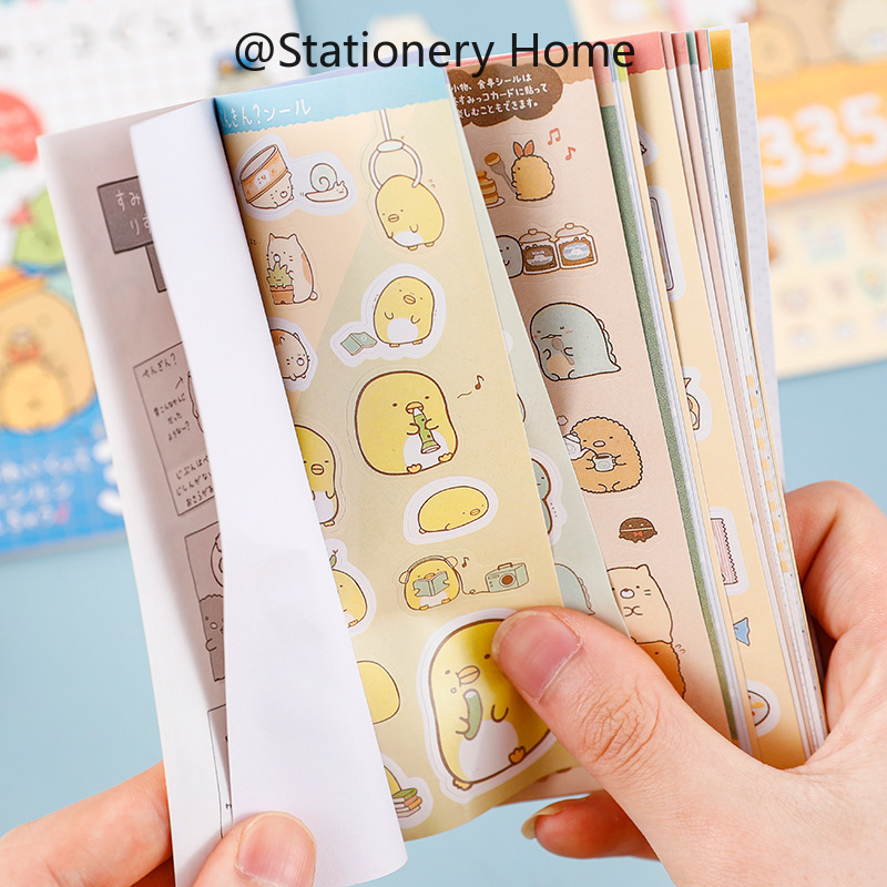 16Sheets Cute Sumikko Gurashi Sticker Book Cartoon Sticker Scrapbook