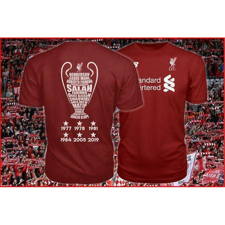 champions liverpool shirt