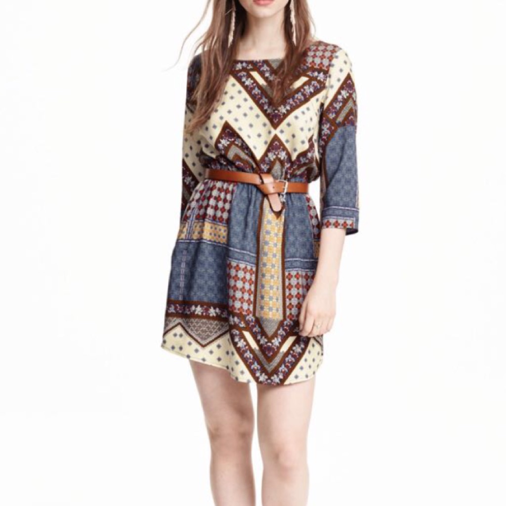 h&m bohemian dress