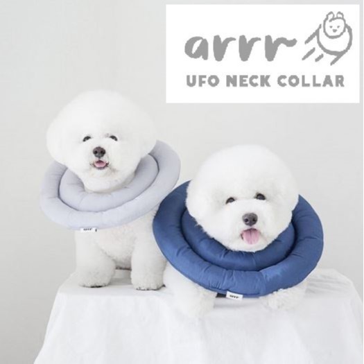 Water-Resistant Soft Adjustable Protective Dog Neck Donut E-Collar for Small and Medium Dogs and Cats After Surgery Safe Alternative Cone ARRR Comfy UFO Pet Recovery Collar 