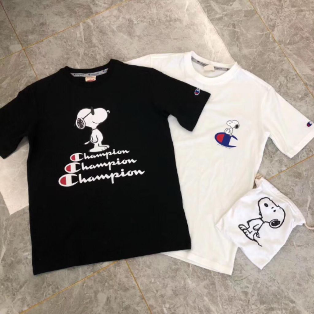champion snoopy t shirt