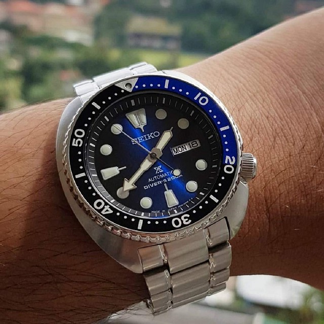 Time Cruze] Seiko Prospex Turtle Japan Diver 200M Automatic Stainless Steel  Black/Blue Dial Men Watch SRPC25J SRPC25J1 | Shopee Singapore