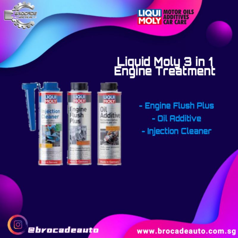 Liqui Moly 3in1 Engine Treatment Set (Injection cleaner/Engine Oil