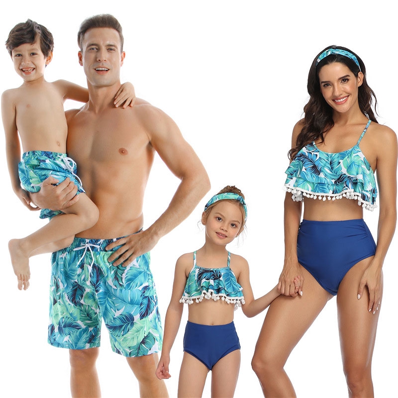 matching mom and son swimwear