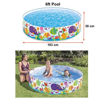 4 ft inflatable pool