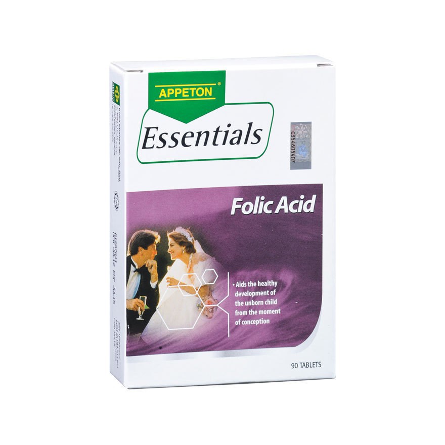 APPETON ESSENTIALS FOLIC ACID 90 TABLETS PREGNANCY/PRE PREGNANCY