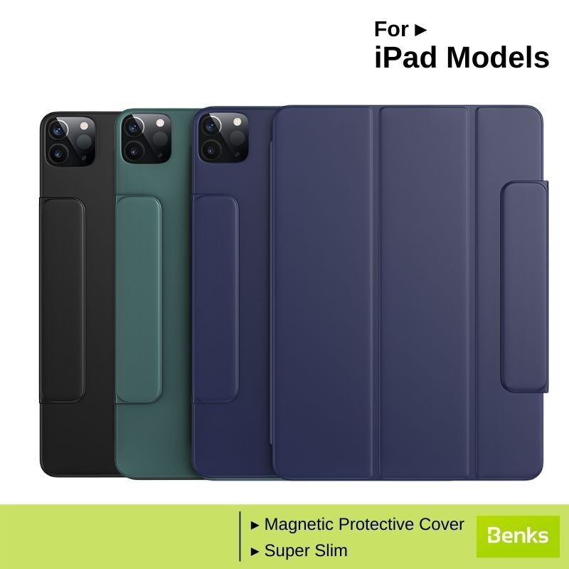 Shop Malaysia Benks Ipad Pro 11 Ipad Pro 12 9 2018 2020 2021 Ipad Air 4 Flip Case Standable Magnetic Tablet Cover Casing Shopee Singapore