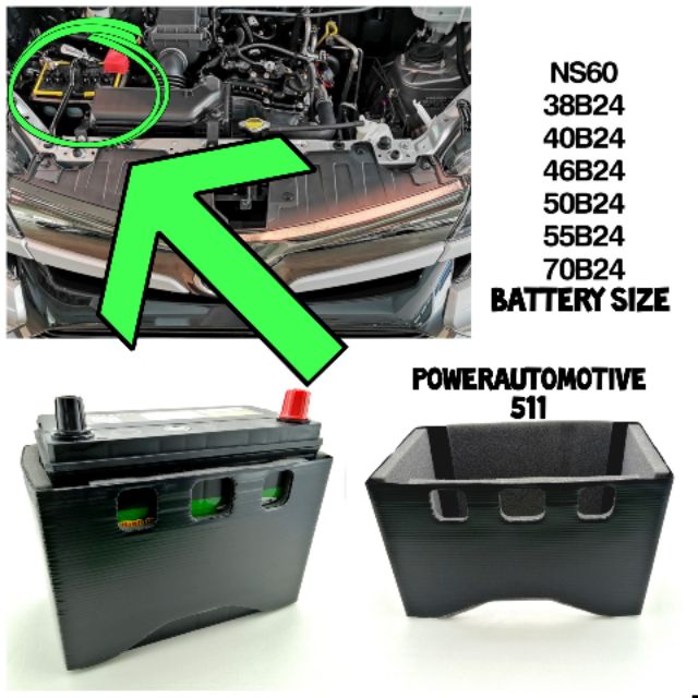 Perodua N60 Battery Protection Cover - Perodua Myvi Alza 