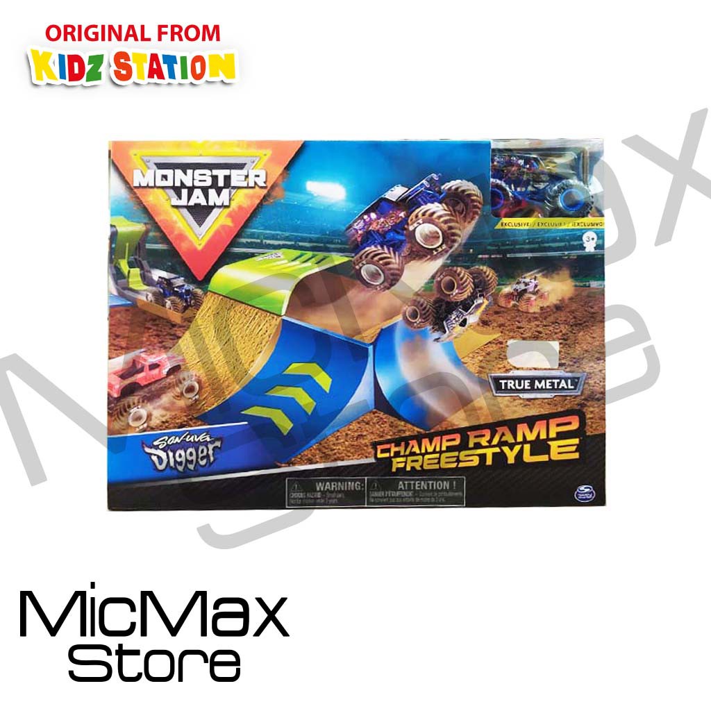monster jam champ ramp freestyle playset