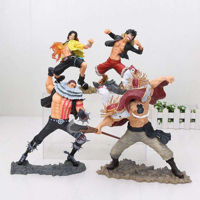 One Piece Scultures Team Luffy Whitebeard Edward Newgate Charlotte Katakuri Action Figure Toy Shopee Singapore