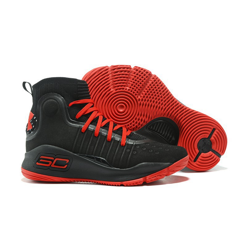 Under Armour Curry 4 Black Red outlet 