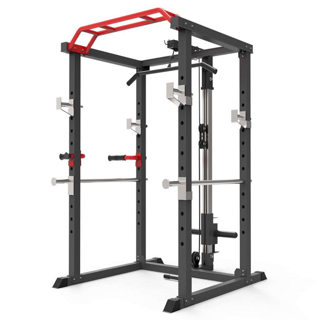 squat rack with pulley