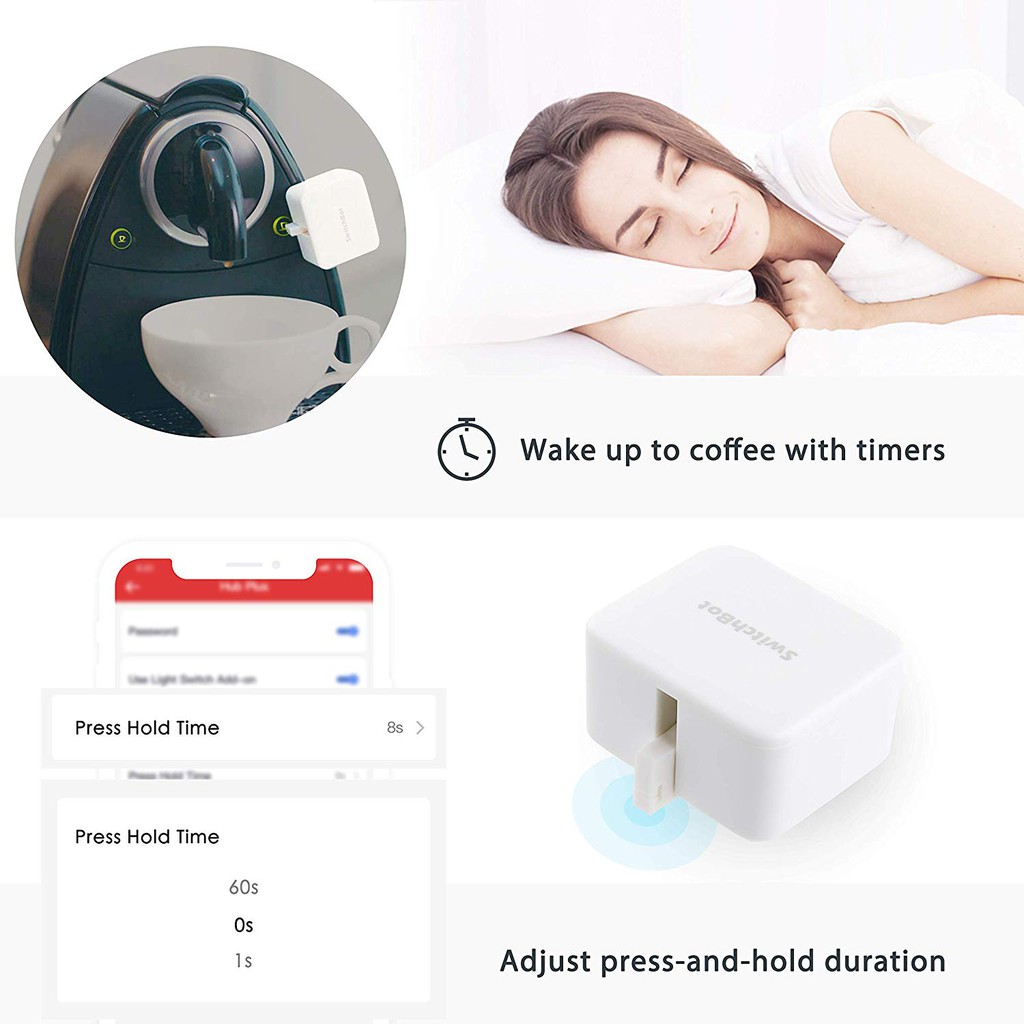 Wonderlabs Switchbot S1 smart switch button with timer app controlled wifi switch DIY tools SwitchBot with a Hub compatible with Alexa, Google Home, IFTTT