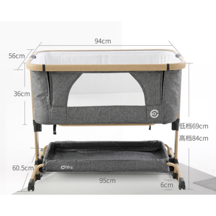 Ready Stock Elittile Baby Crib Multifunctional Crib Newborn Cradle