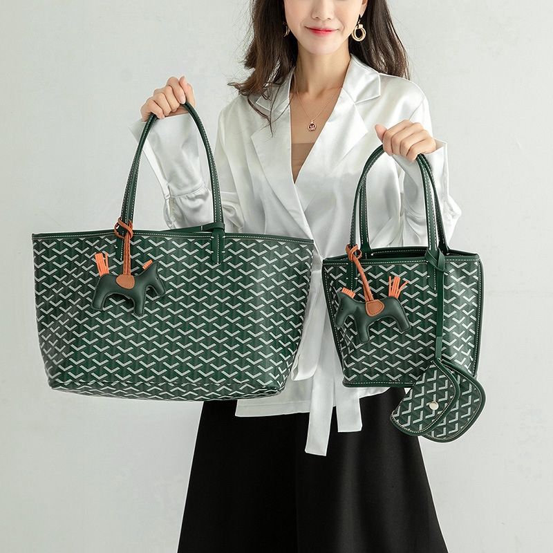High Quality Low Price 2 In 1 Korea Fashion Women Bag Hand Bag Emo Goyard Shopping Bag Tote Bag Wallet Shopee Singapore
