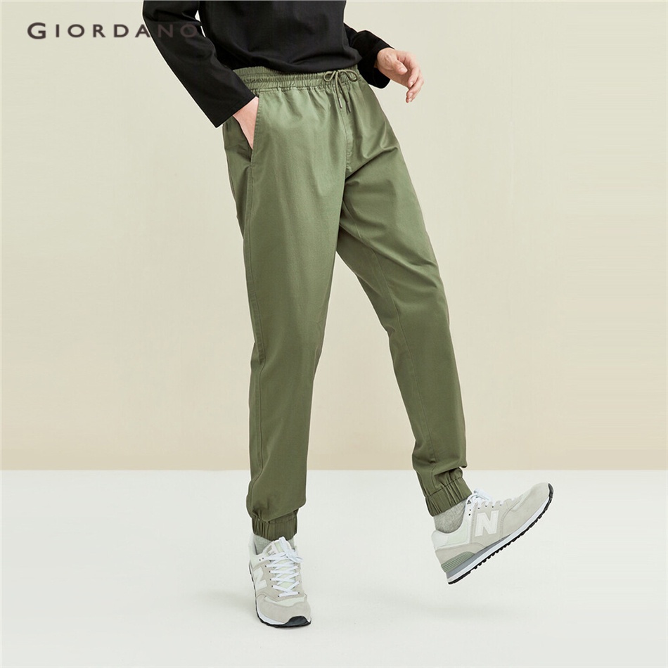 GIORDANO MEN Elastic waistband joggers 13111811 Shopee Singapore
