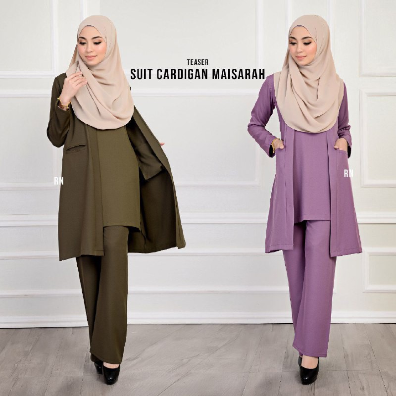 Shop Malaysia Suit Cardigan Maysarah Wudhu Friendly Umrah Haji Jubah Seluar Muslimah Stylo 3pcs In Set Shopee Singapore