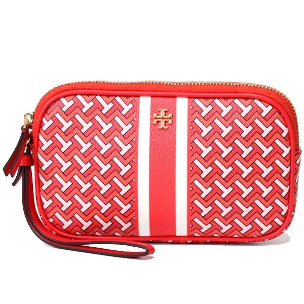 tory burch red wristlet