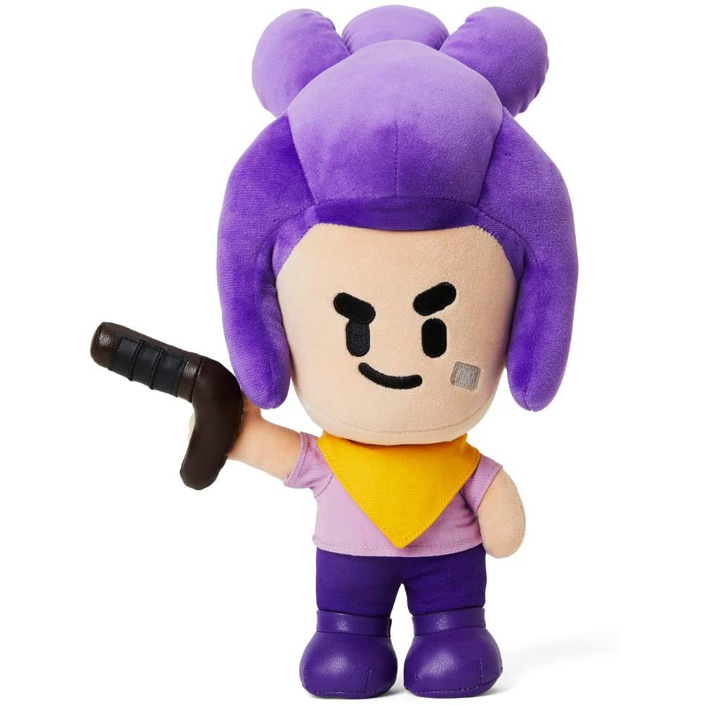 Korea Line Friends X Brawl Stars Shelly Character Standing Plush Figure Cushion 25cm Shopee Singapore