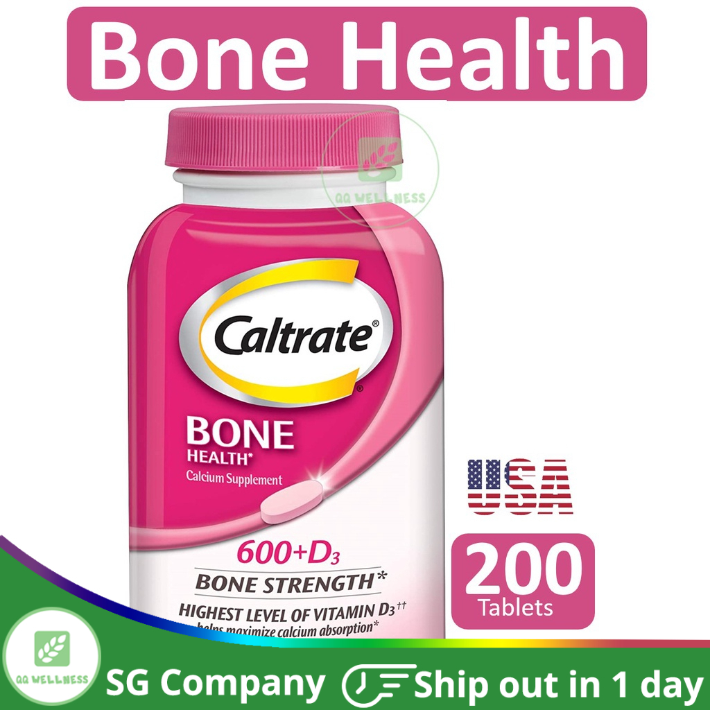 Caltrate Bone Health 600mg Calcium Vitamin D3 Us Version 200