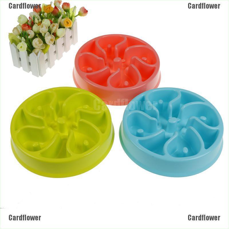 Flashquick Slow Feed Dog Bowl Anti Choking Pet Food Bowl To