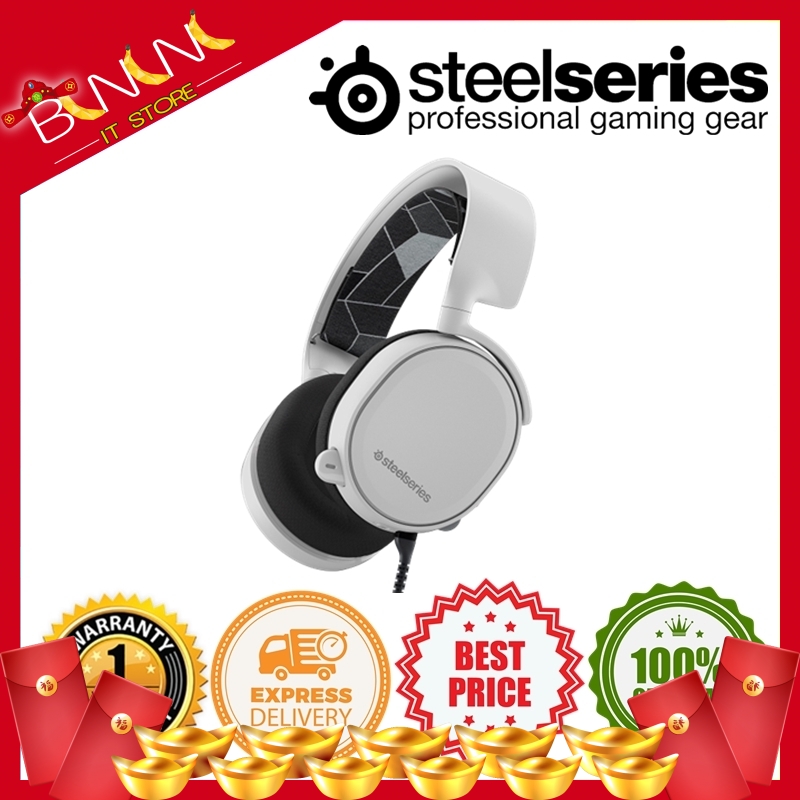 steelseries 61506 arctis 3 white gaming audio