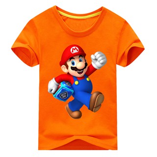 2019 Kids Clothing Super Mario Bros T Shirts For Boys Girls Kids Tops Cotton T Shirt Short Sleeves Children Summer Tees Shopee Singapore - fashion top bottoms roblox set kids clothes t shirt pant boy girl suit shopee singapore