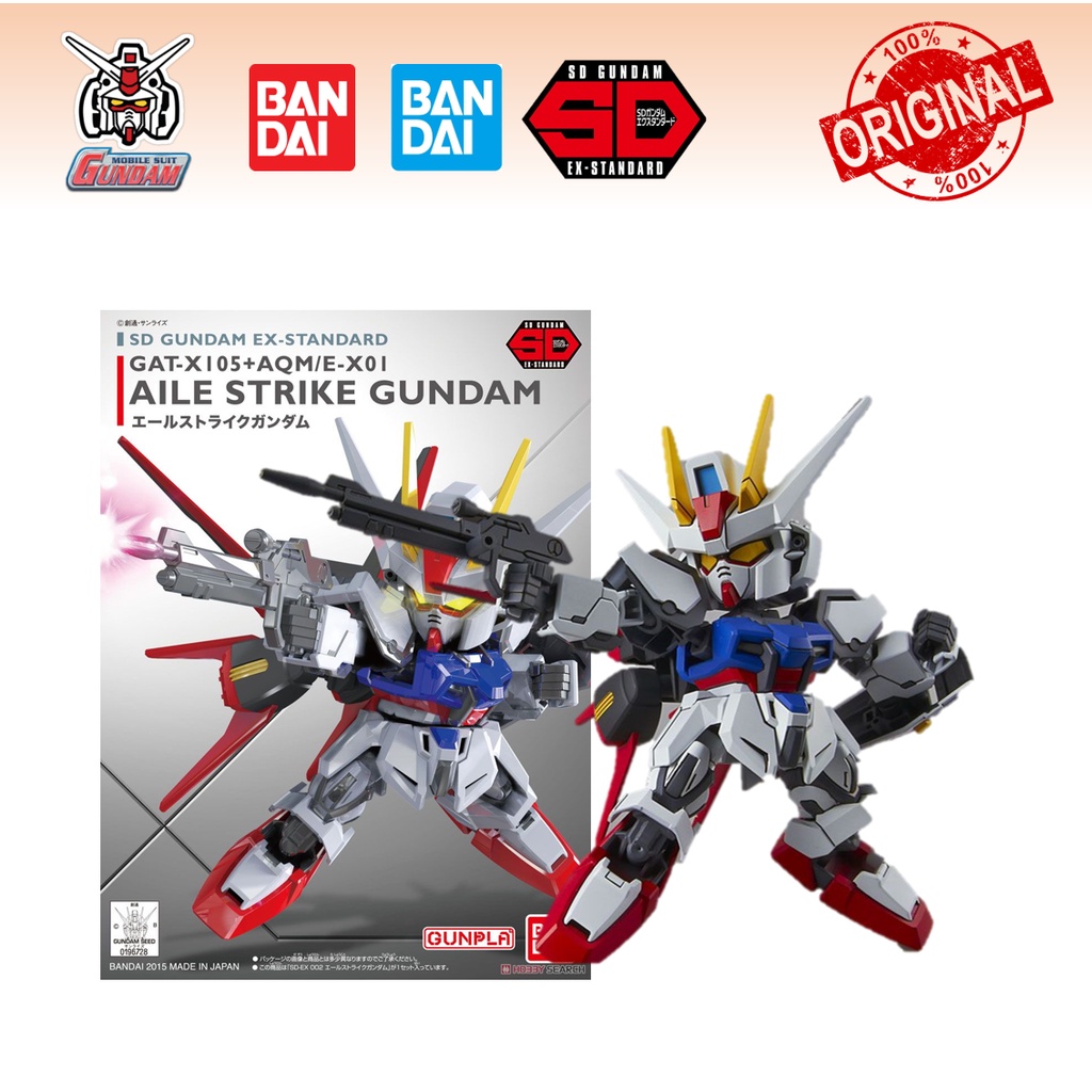 Bandai Sd Gundam Ex Standard Aile Strike Gundam Model Kits Shopee Singapore