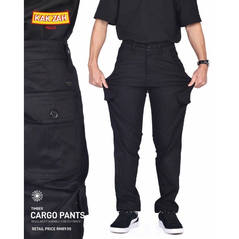 Men's Kargo dks 6 Poket Seluar Slack Pant Kain Tebal Cargo Pant Multi