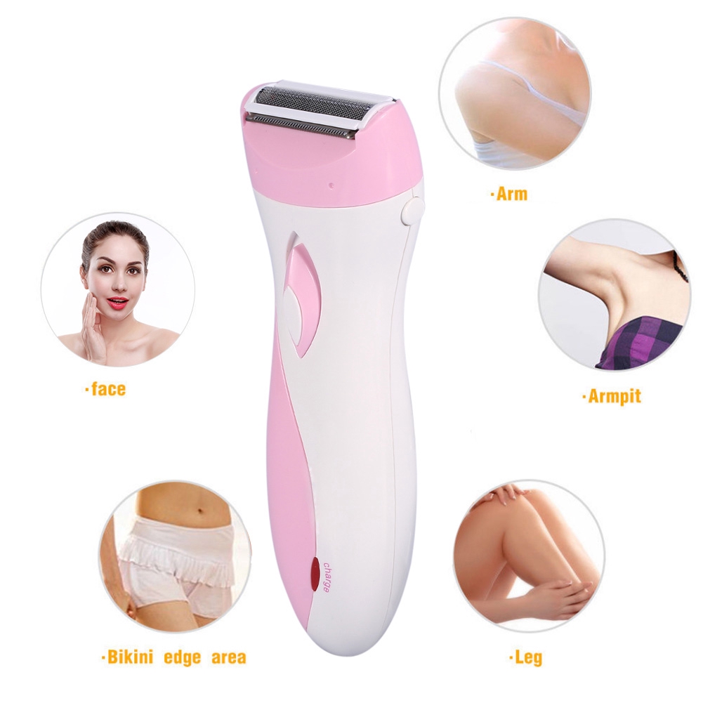Womens Rechargable Arm Leg Armpit Body Hair Remover Trimmer