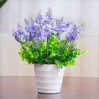 Bunga Tanaman simulasi bunga palsu lavender tanaman Bunga Tanaman simulasi bunga palsu lavender tanaman