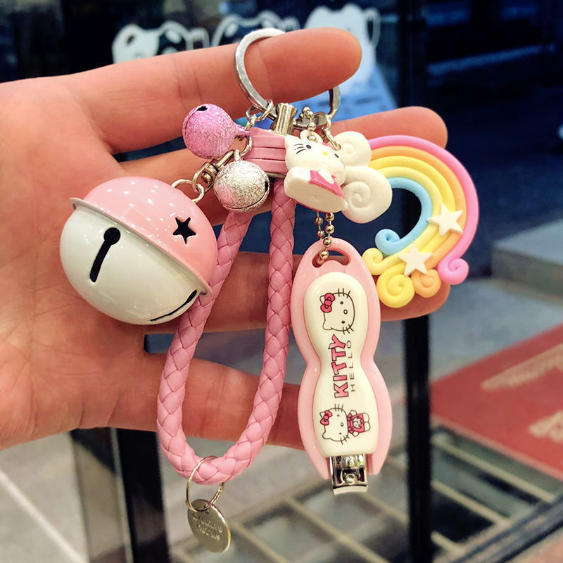 Creative Cartoon Cute Keychain Men And Women Nail Clippers Practical Key Chain Backpack Pendant Gift Shopee Singapore - crowded key ring roblox