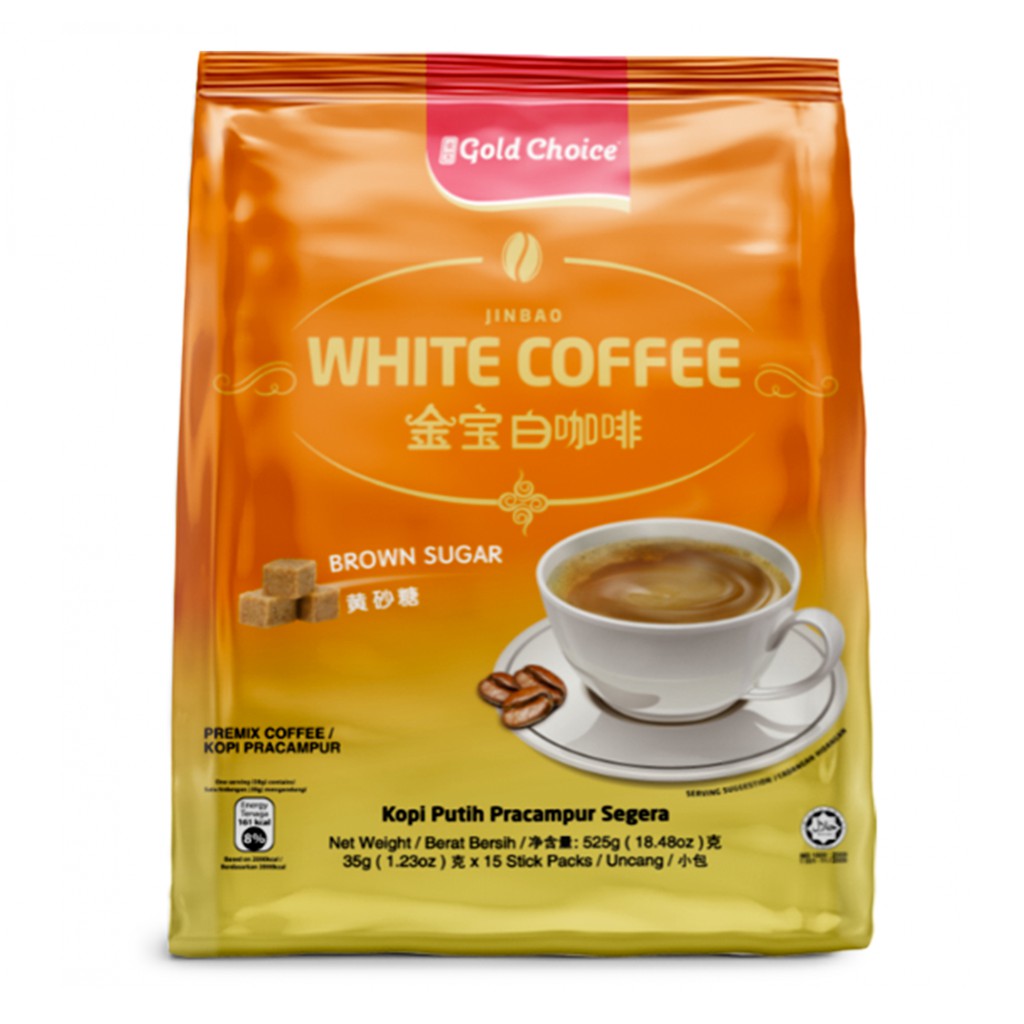 Gold Choice White Coffee with Brown Sugar 35g x 15 - ORSG | Shopee ...