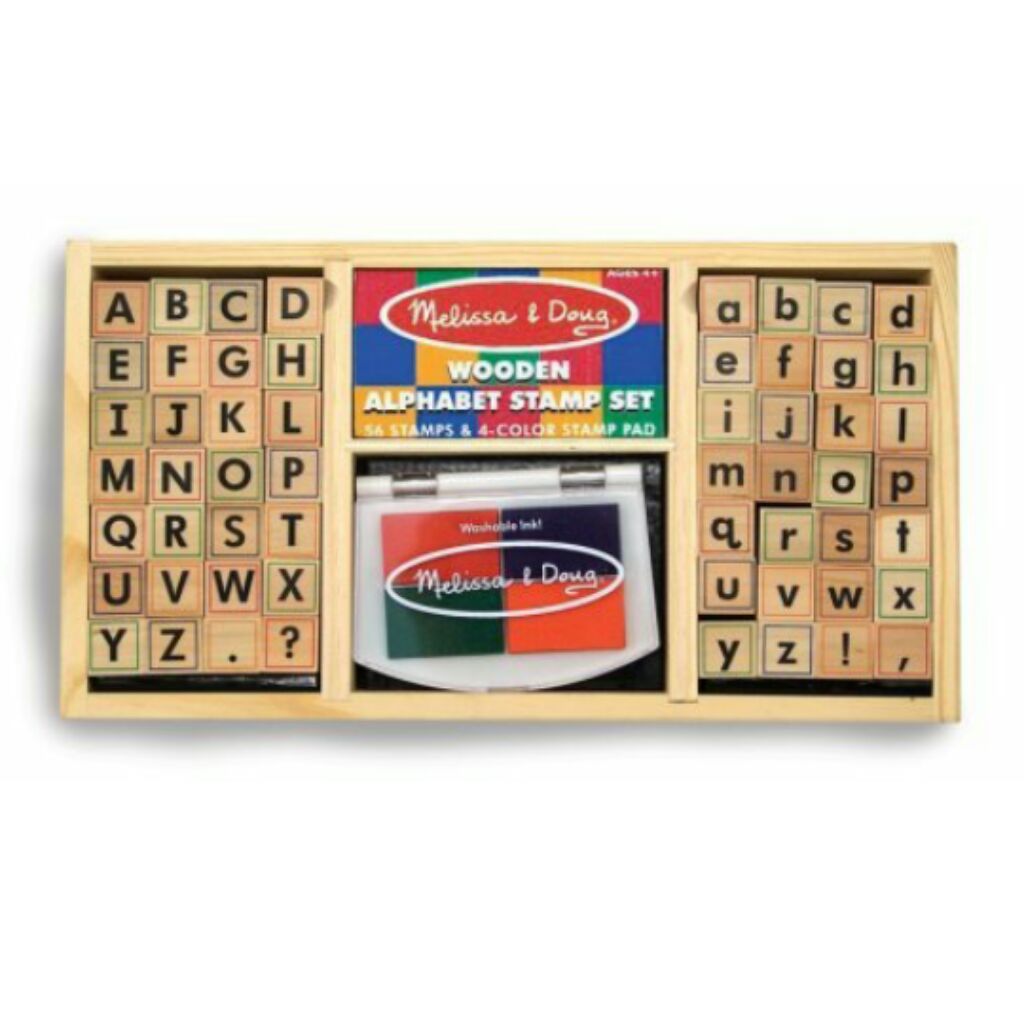 melissa and doug alphabet stamp set