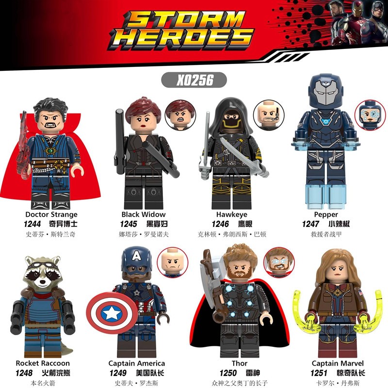 Avengers Thor Doctor Strange Heroes Building Blocks Mini action figure toys 
