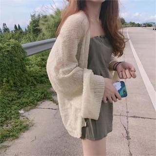 Image of S0015 Women'S Thin Cardigan Thin Coat Jacket Sunscreen cardigan knitting shirt