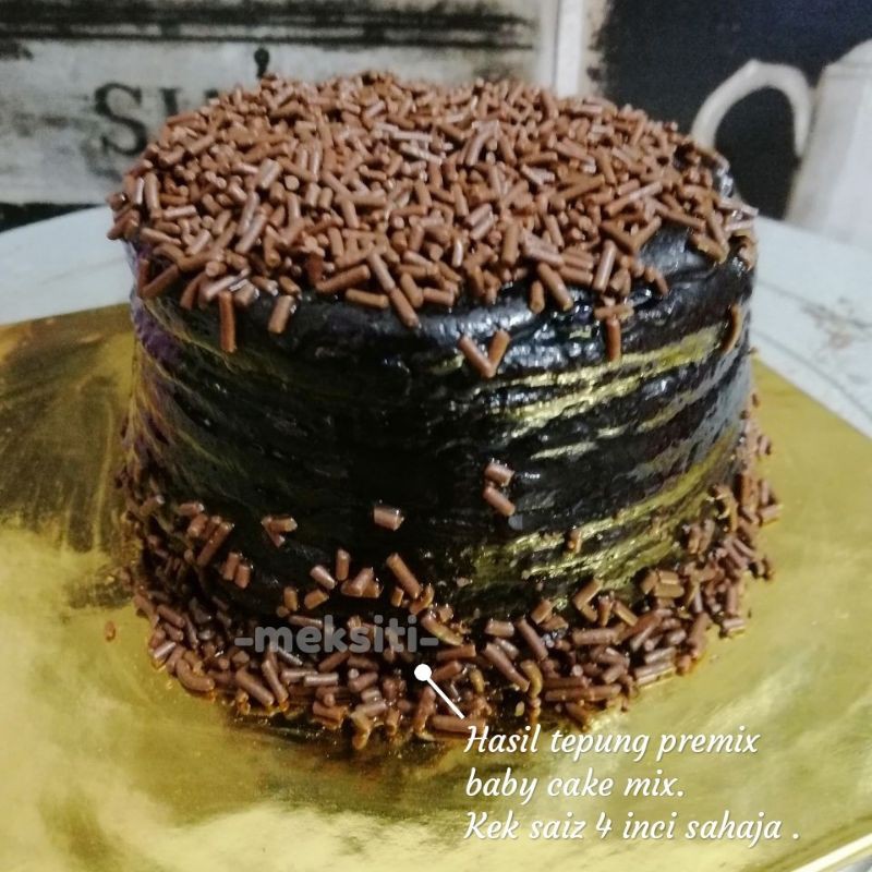 Tepung Kek Baby Coklat Moist Cake Flour Easy 4 5 Inci Shopee Singapore