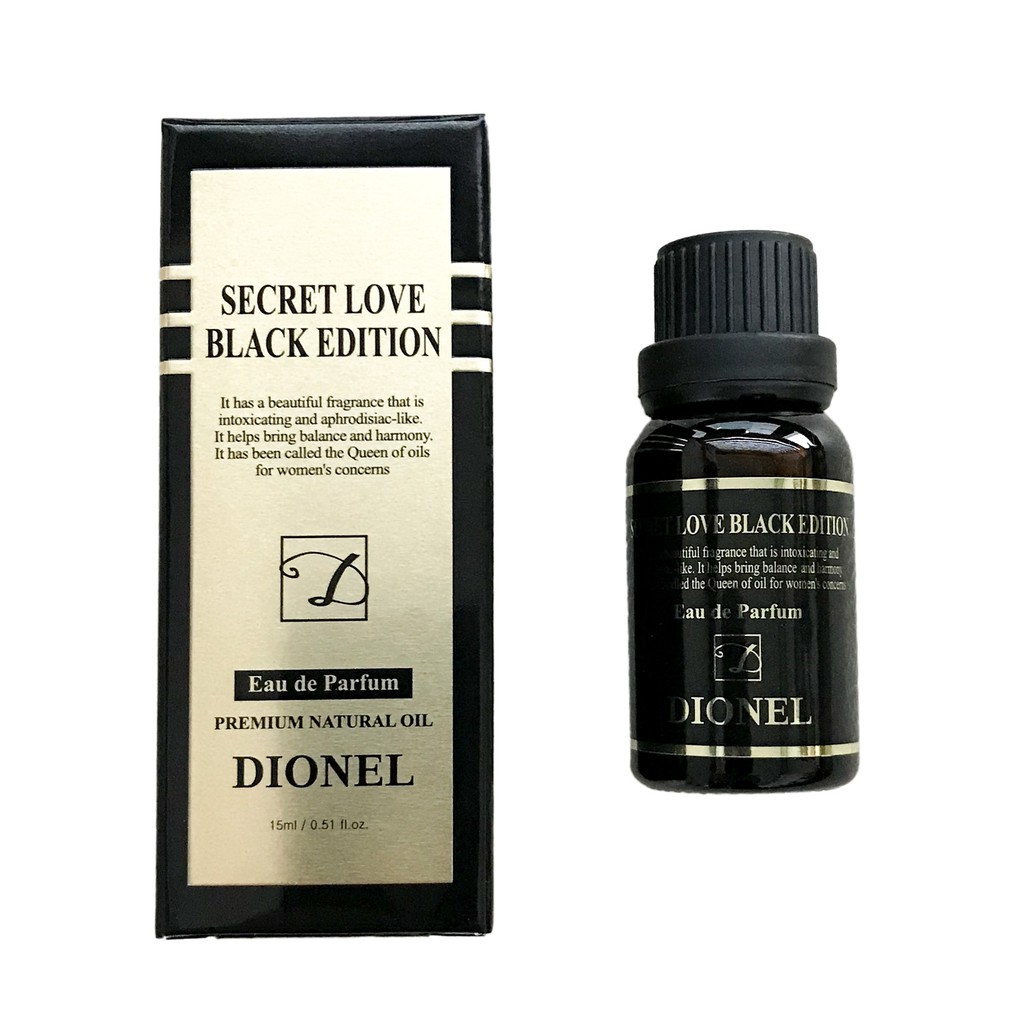Dionel Secret Love Black Edition 15ml Feminine Hygiene Natural Perfume Cleanser Shopee Singapore