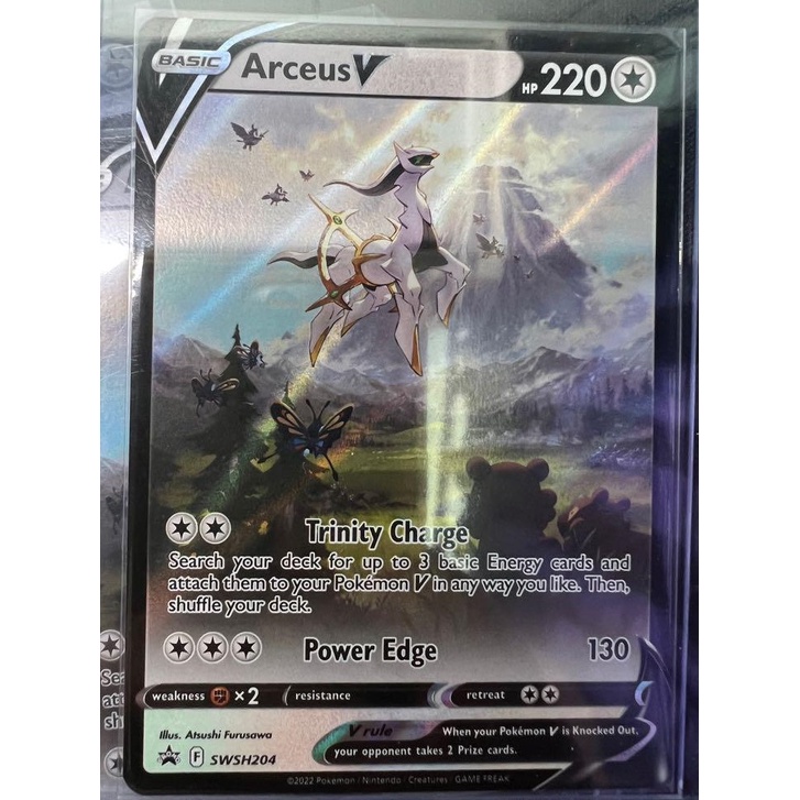 Pokemon TCG Arceus V - SWSH204 promo card | Shopee Singapore