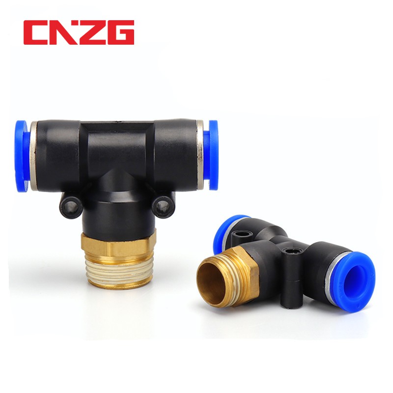 1pcs Pb Tube O D 4 12mm Brass Male Thread Size M5 1 8 1 4 3 8 1 2 Y Style Push In Fittings Pneumatic Quick Connector Shopee Singapore