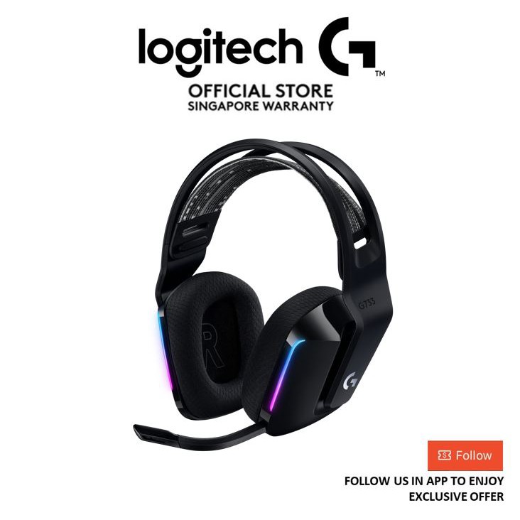 Logitech G733 LIGHTSPEED Wireless Gaming Headset with suspension ...