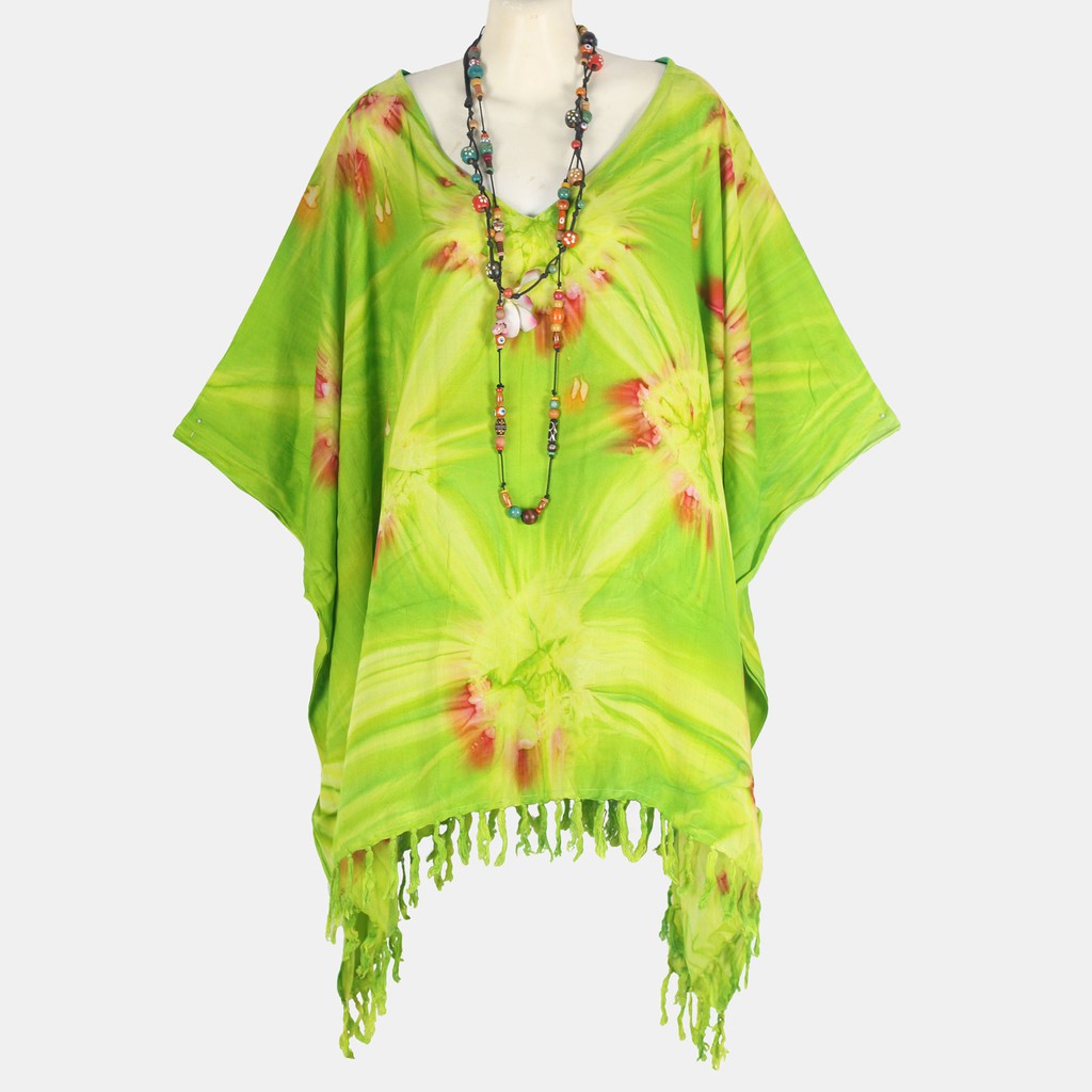 tie dye poncho hoodie