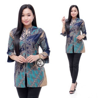 Modern Monalisa Women S Batik Shirt Latest Twin Office Shopee Singapore