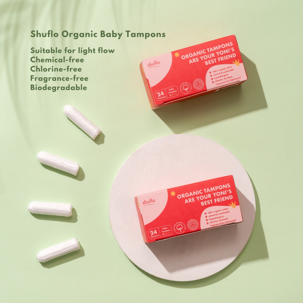 [TAMPON] Shuflo Organic Baby Tampons (Light to medium flow) Shopee Singapore
