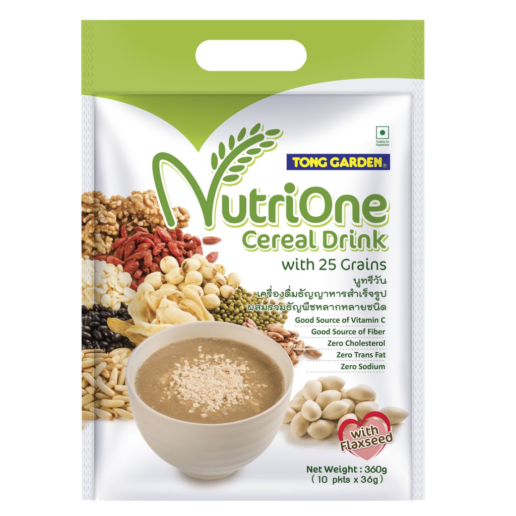 Tong Garden Nutrione Cereal Drink with 25 Grains 324g (Bundle of 2